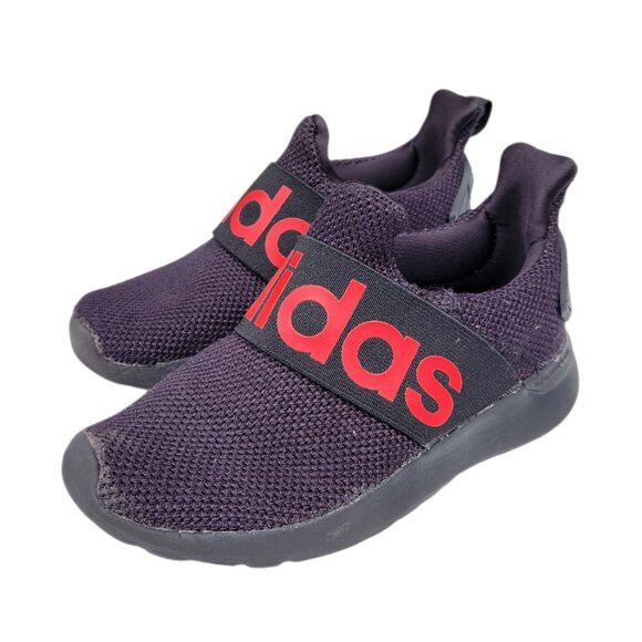 Adidas Lite Racer Adapt Sneakers Shoes Black Red FW7601 Size 11K - Picture 2 of 8